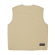 gilet smanicato uomo retrofuture vest BEIGE