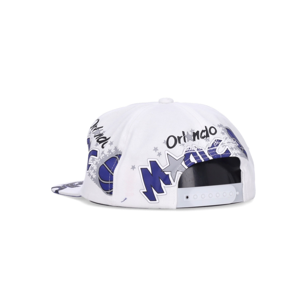 cappellino visiera piatta uomo nba in your face deadstock hwc orlmag WHITE