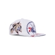 cappellino visiera piatta uomo nba in your face deadstock hwc phi76e WHITE