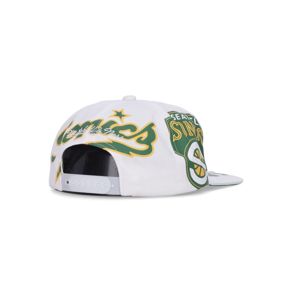 cappellino visiera piatta uomo nba in your face deadstock hwc seasup WHITE