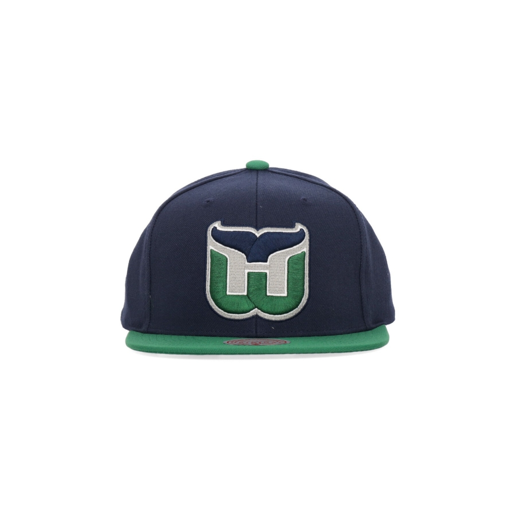 cappellino visiera piatta uomo nhl team 2 tone 20 snapback harwha BLUE/GREEN