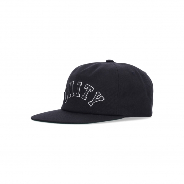 cappellino visiera piatta uomo unity cap BLACK