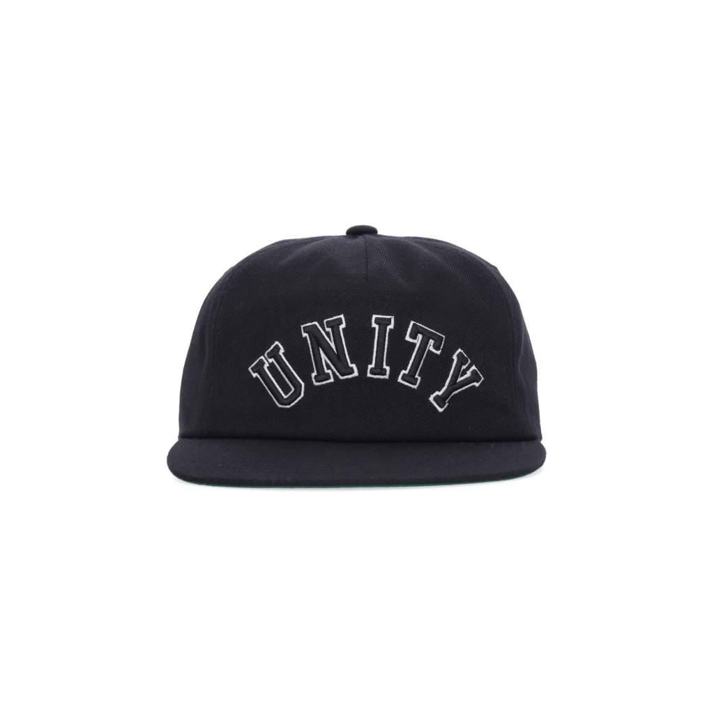 cappellino visiera piatta uomo unity cap BLACK