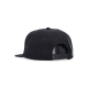 cappellino visiera piatta uomo unity cap BLACK