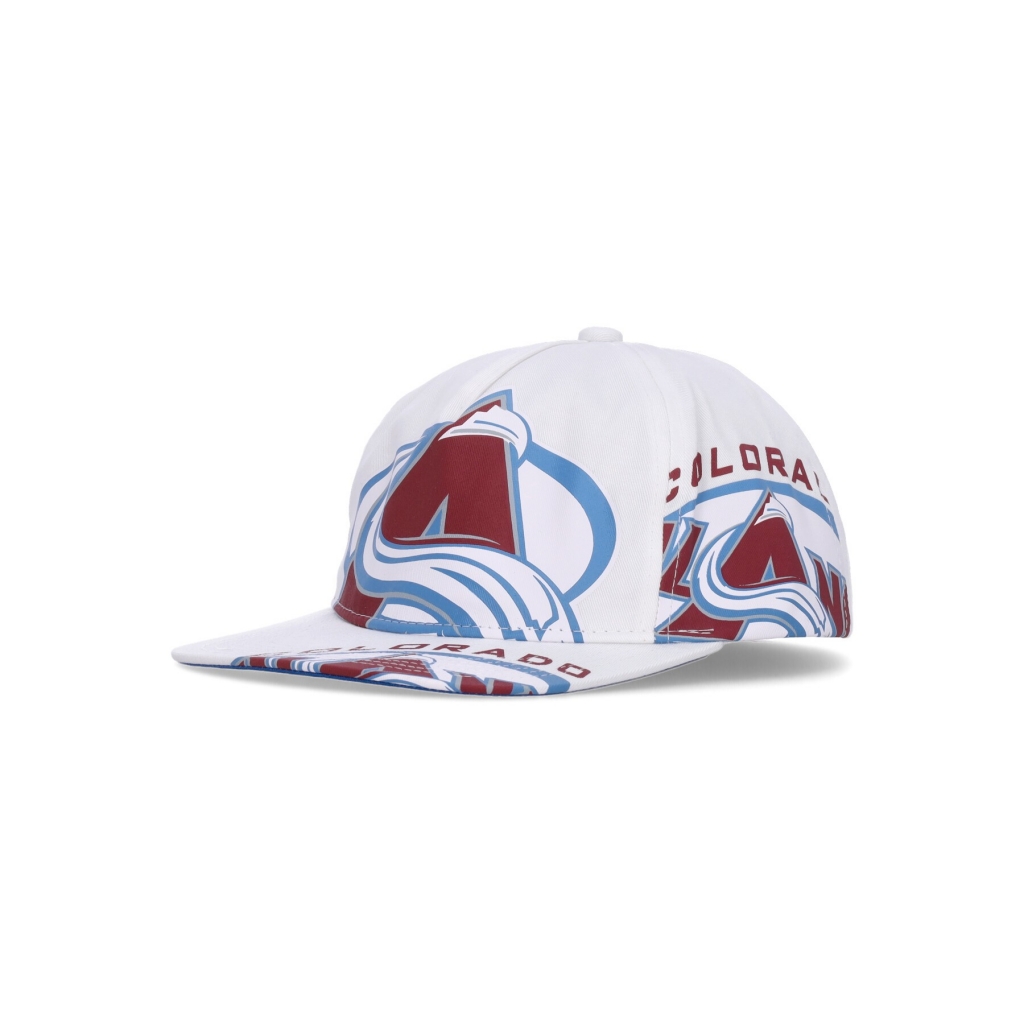 cappellino visiera piatta uomo nhl in your face deadstock colava WHITE