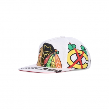 cappellino visiera piatta uomo nhl in your face deadstock chibla WHITE