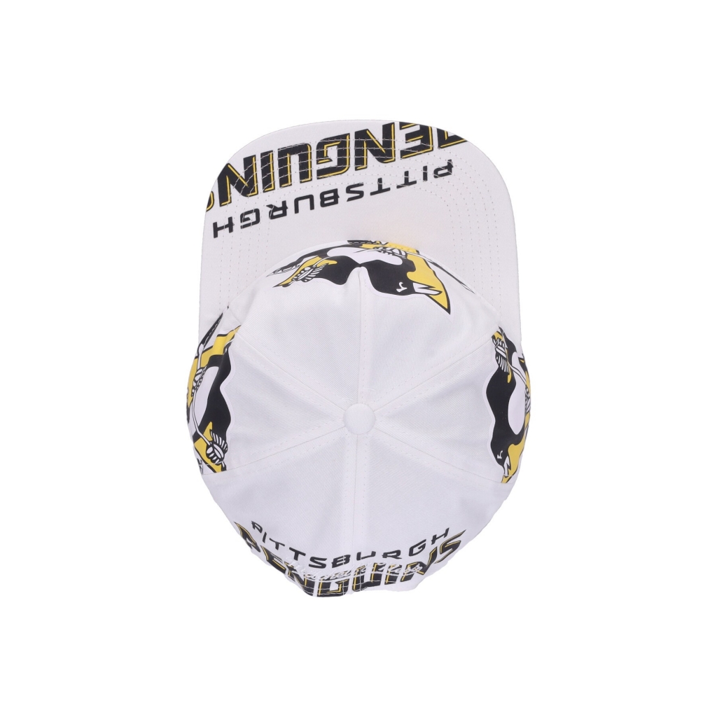 cappellino visiera piatta uomo nhl in your face deadstock pitpen WHITE