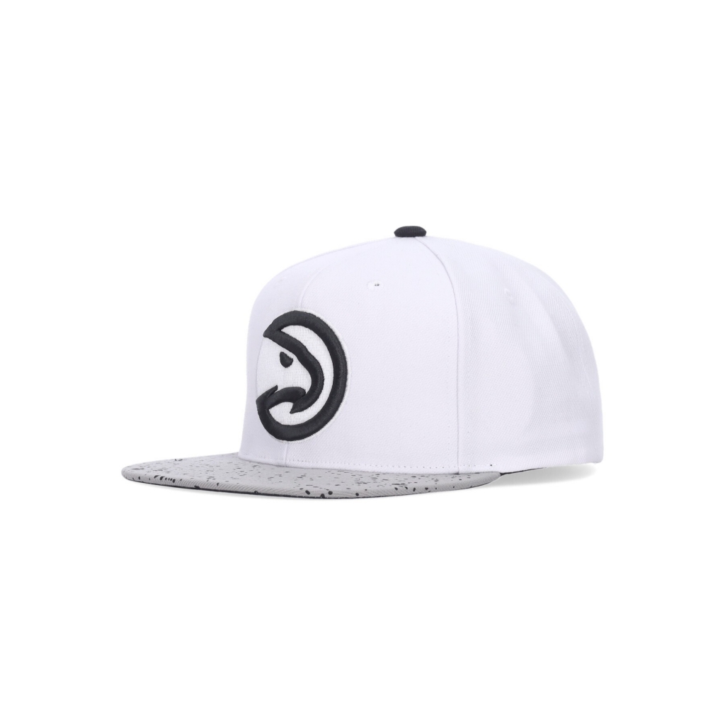 cappellino visiera piatta uomo nba cement top snapback atlhaw WHITE/SILVER