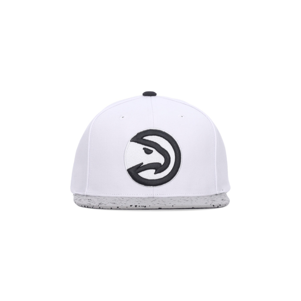 cappellino visiera piatta uomo nba cement top snapback atlhaw WHITE/SILVER