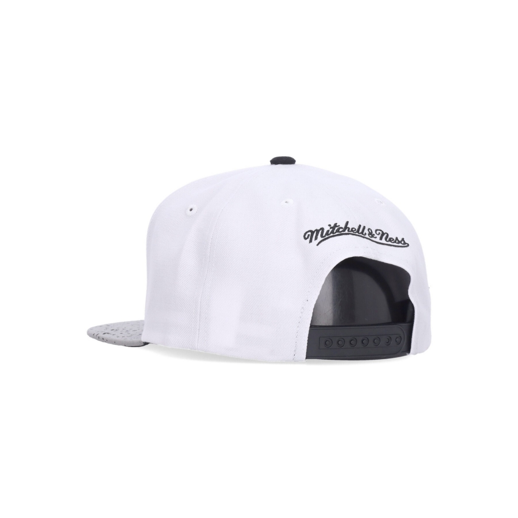 cappellino visiera piatta uomo nba cement top snapback atlhaw WHITE/SILVER