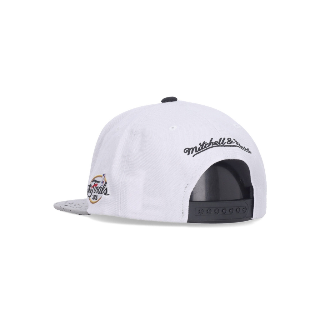 cappellino visiera piatta uomo nba cement top snapback boscel WHITE/SILVER