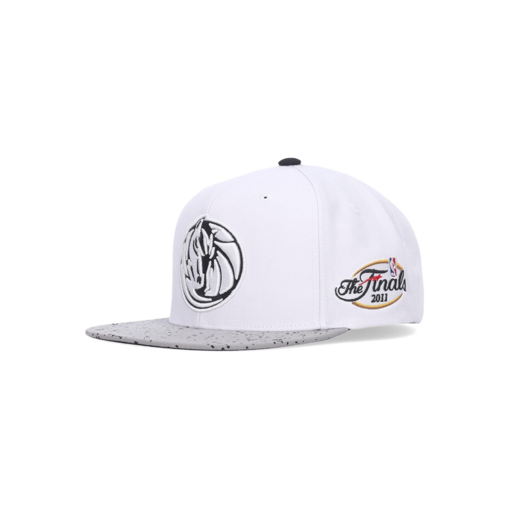 cappellino visiera piatta uomo nba cement top snapback dalmav WHITE/SILVER