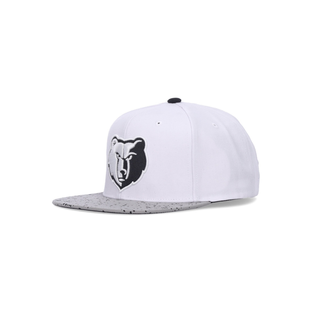 cappellino visiera piatta uomo nba cement top snapback memgri WHITE/SILVER