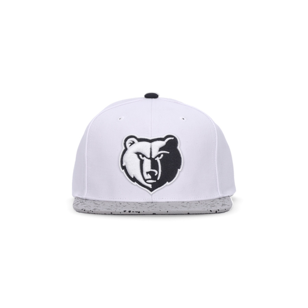 cappellino visiera piatta uomo nba cement top snapback memgri WHITE/SILVER