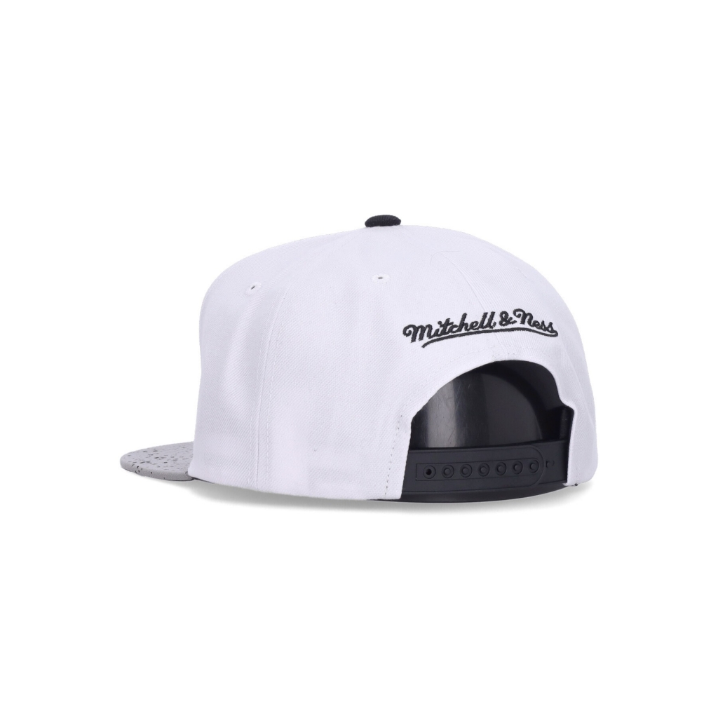 cappellino visiera piatta uomo nba cement top snapback memgri WHITE/SILVER