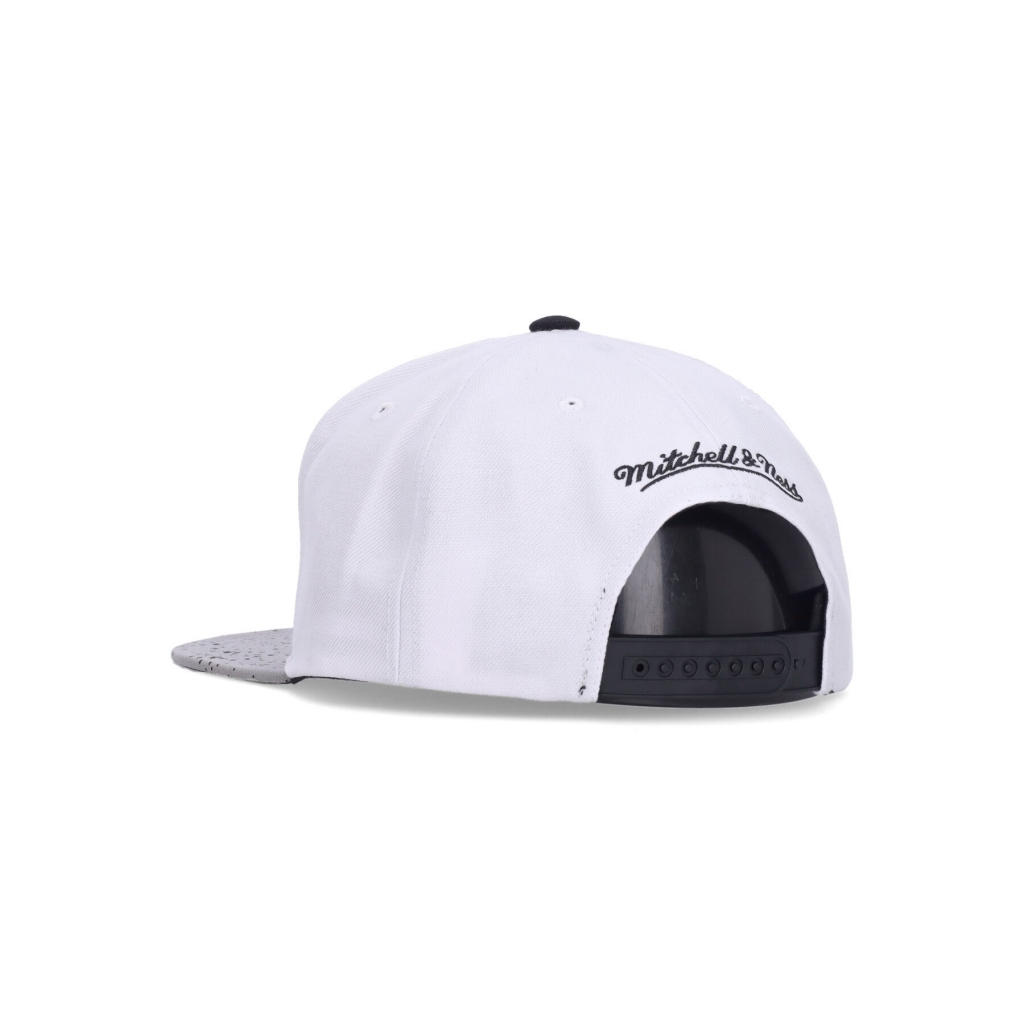 cappellino visiera piatta uomo nba cement top snapback orlmag WHITE/SILVER