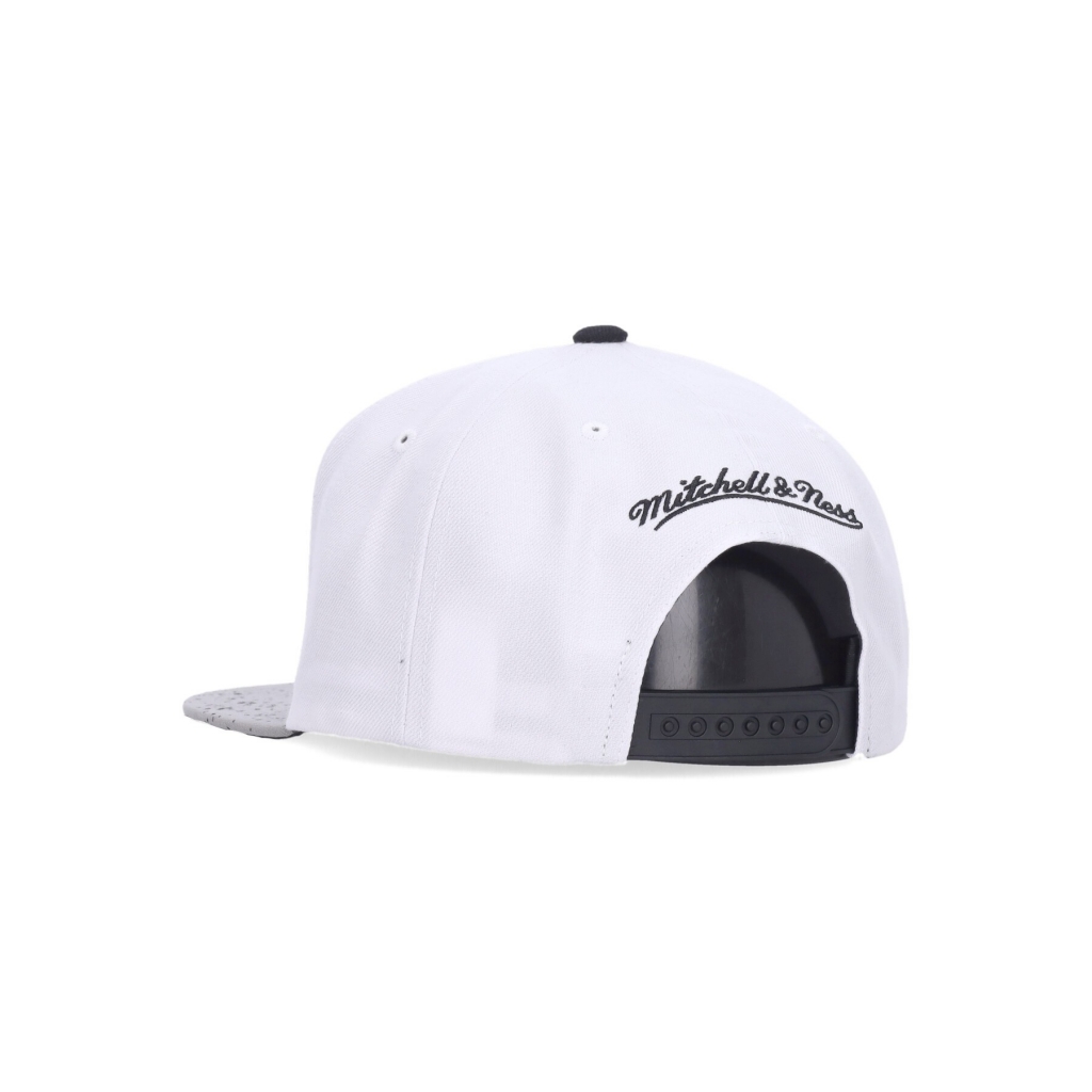 cappellino visiera piatta uomo nba cement top snapback utajaz WHITE/SILVER