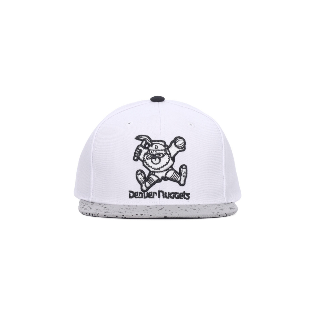 cappellino visiera piatta uomo nba cement top snapback dennug WHITE/SILVER