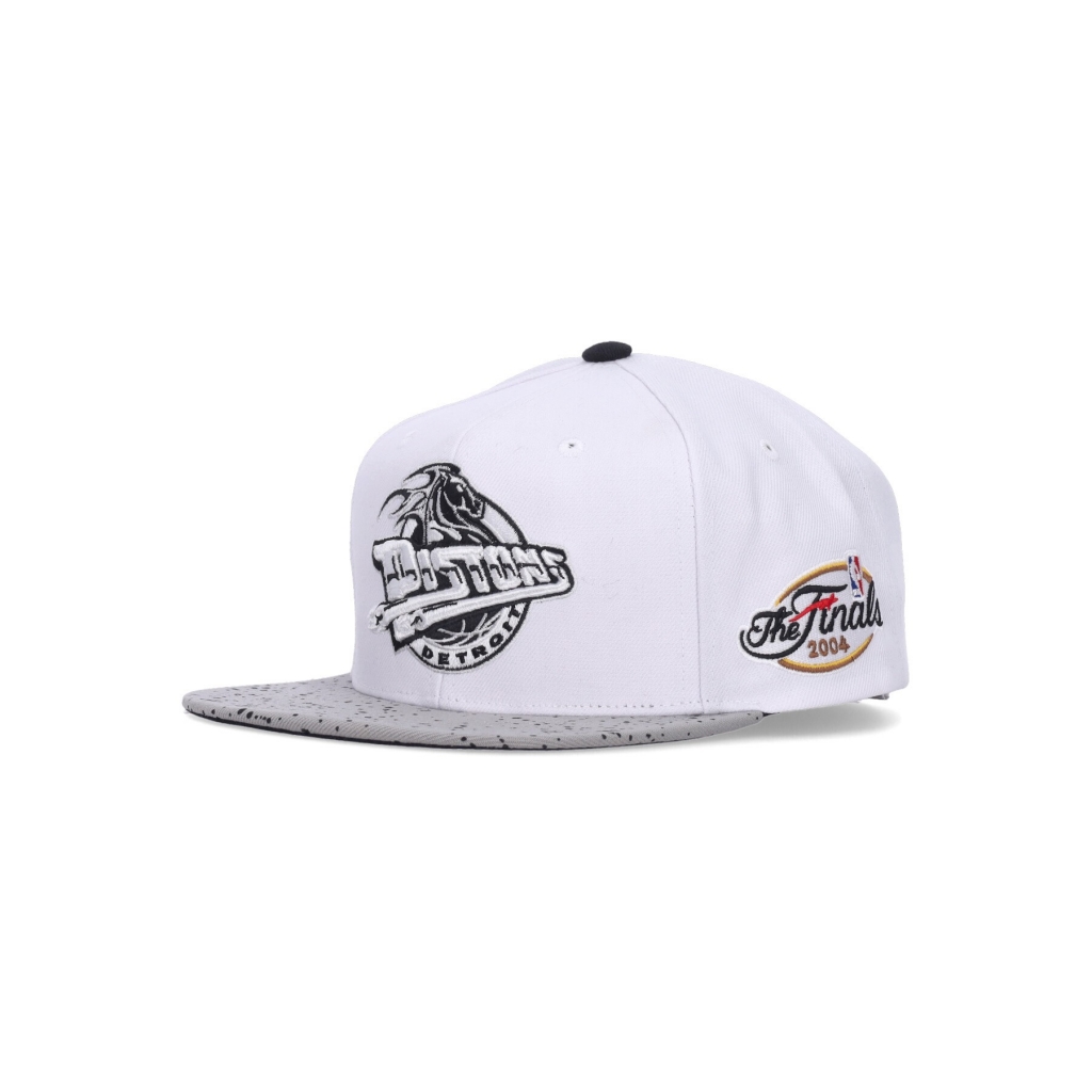 cappellino visiera piatta uomo nba cement top snapback detpis WHITE/SILVER