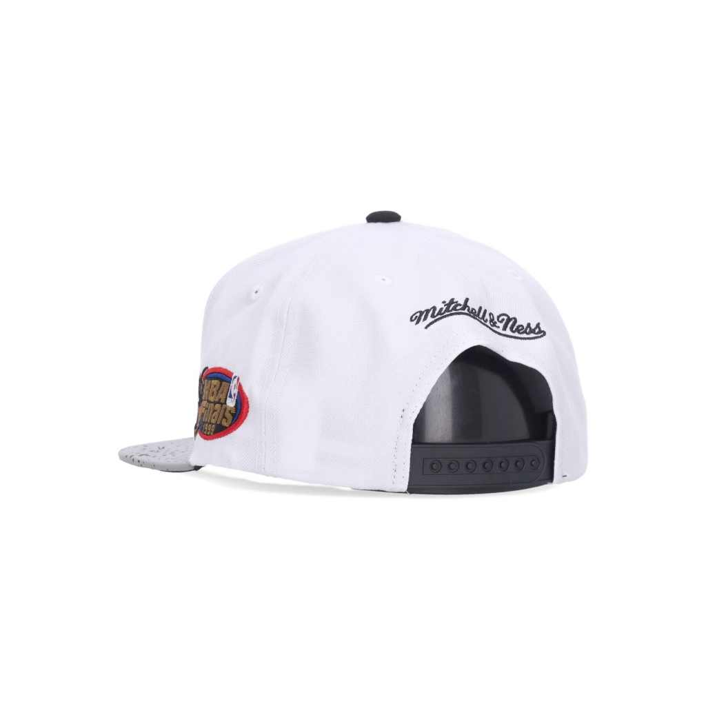 cappellino visiera piatta uomo nba cement top snapback saaspu WHITE/SILVER