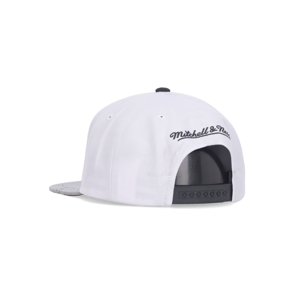 cappellino visiera piatta uomo nba cement top snapback vangri WHITE/SILVER