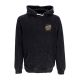 felpa cappuccio uomo 50th opus dot chest hoodie BLACK ACID WASH