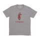 maglietta uomo altitude llama organic tee HEATHER GREY