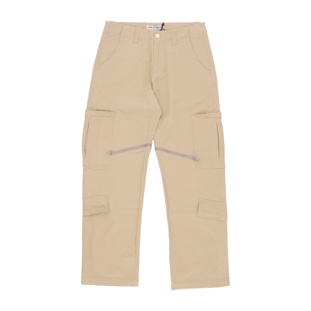 pantalone lungo uomo cargos CREAM