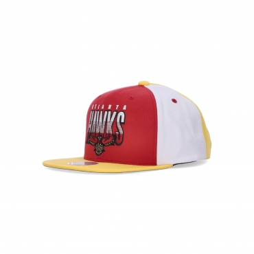 cappellino visiera piatta uomo nba billboard 2 snapback hwc atlhaw RED/YELLOW