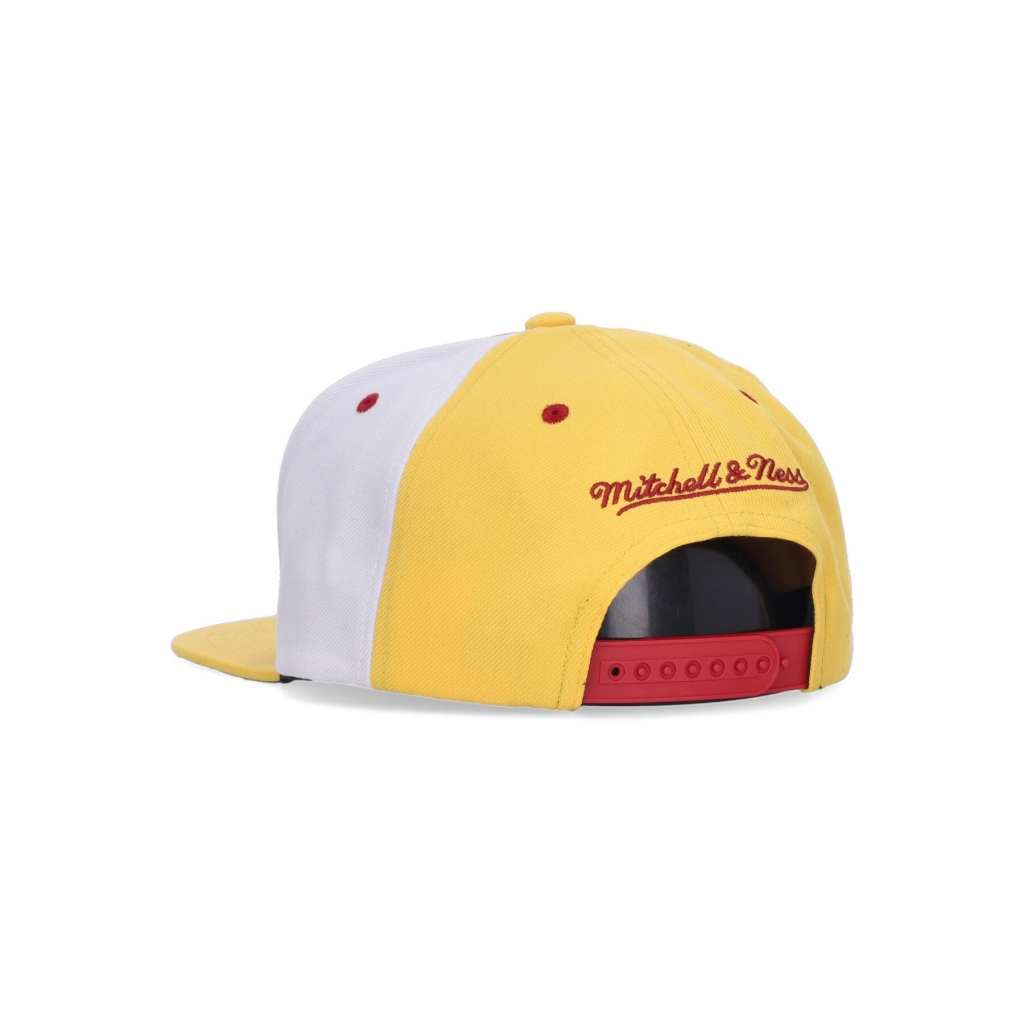 cappellino visiera piatta uomo nba billboard 2 snapback hwc atlhaw RED/YELLOW