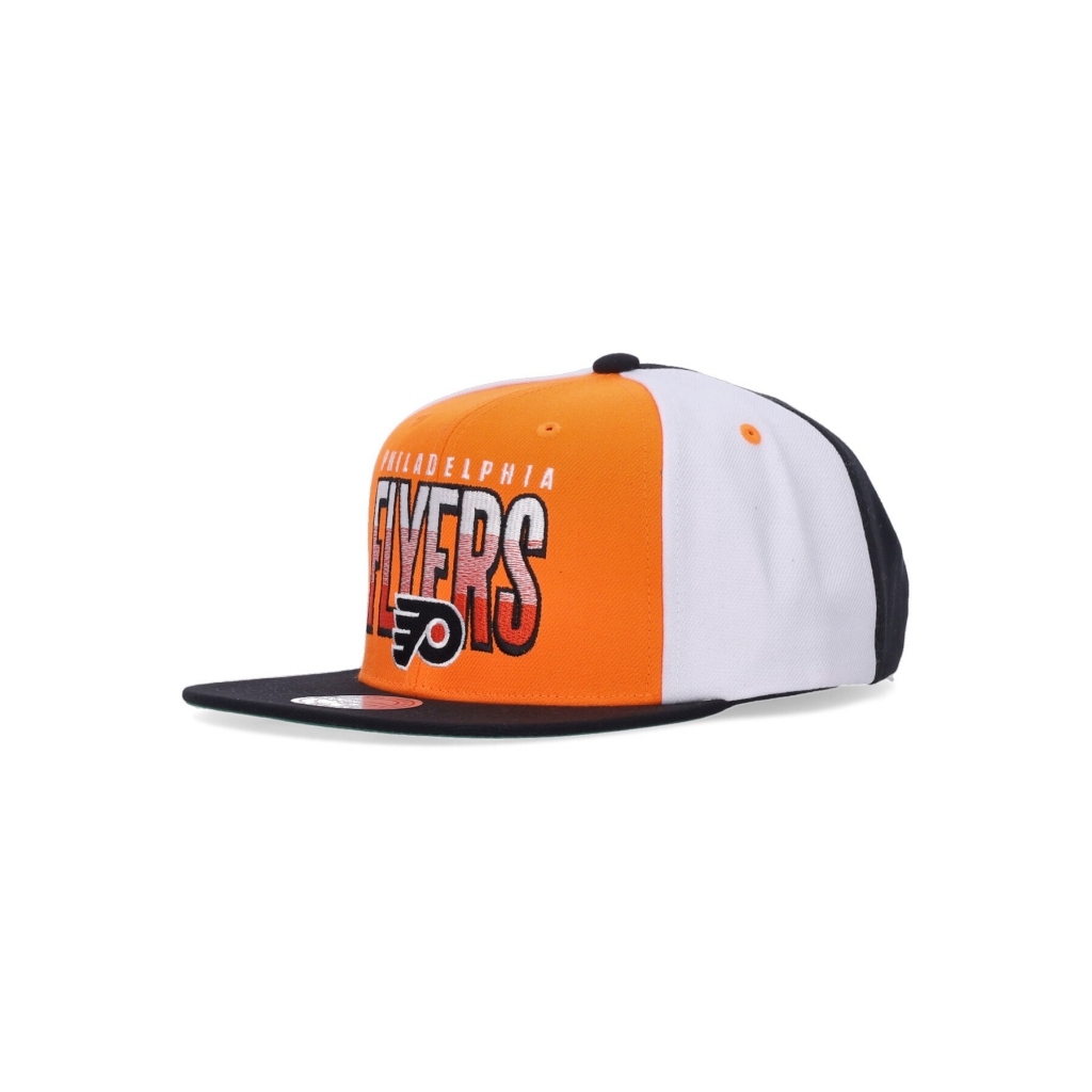 cappellino visiera piatta uomo nhl billboard 2 snapback vintage phifly ORANGE/BLACK