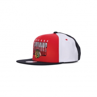 cappellino visiera piatta uomo nhl billboard 2 snapback vintage chibla RED/BLACK