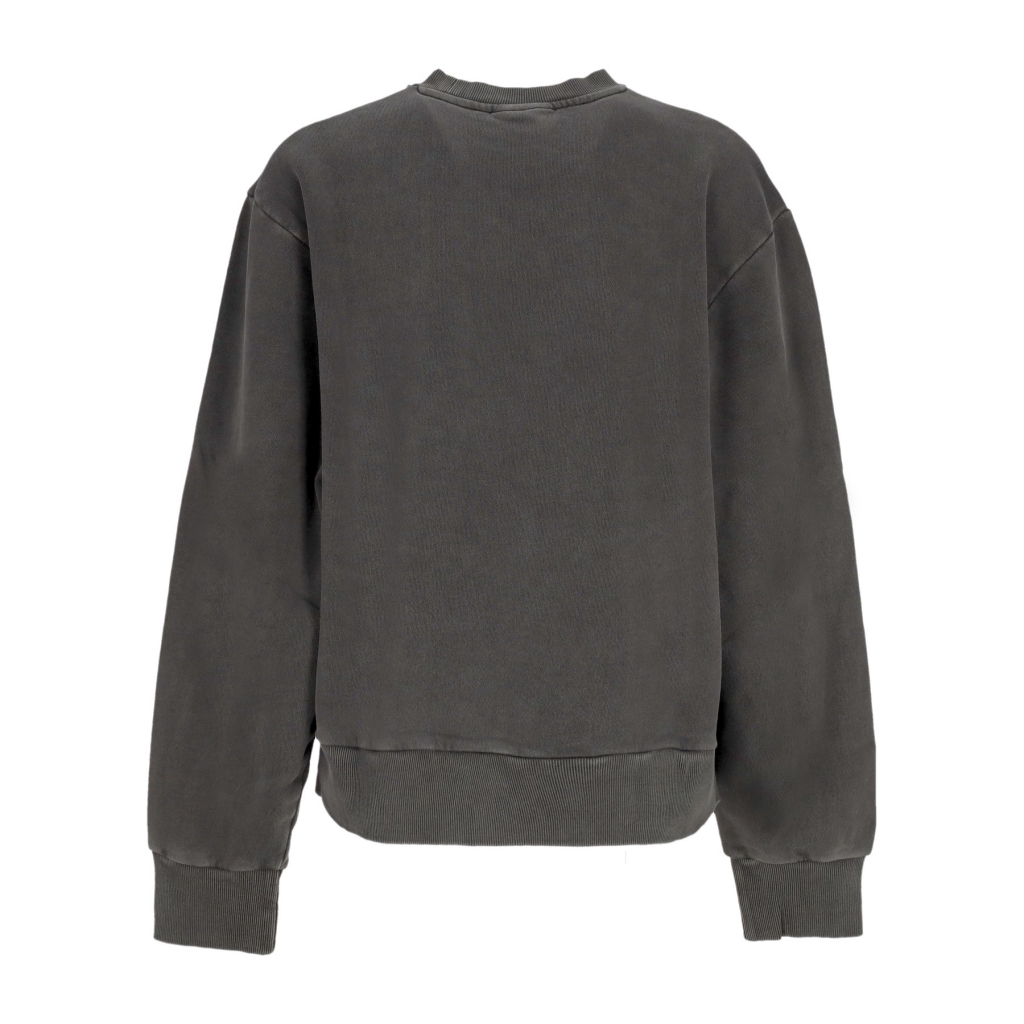 felpa leggera girocollo donna akron sweat BLACK GARMENT DYED