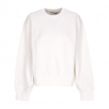 felpa leggera girocollo donna akron sweat WAX GARMENT DYED