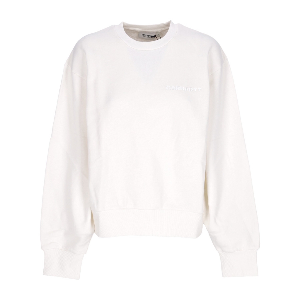 felpa leggera girocollo donna akron sweat WAX GARMENT DYED