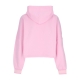 felpa leggera cappuccio corta donna adicolor 70s cropped hoodie TRUE PINK