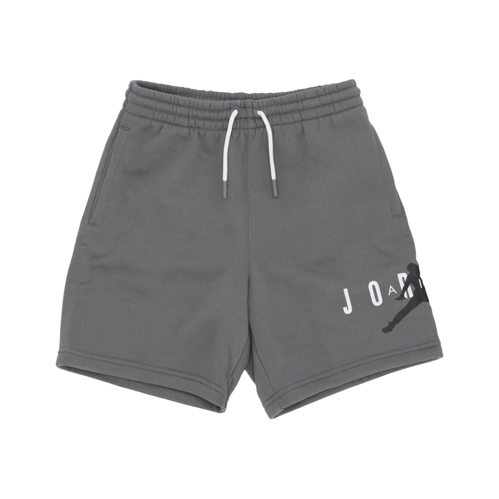 pantalone corto tuta felpato ragazzo jumpman sustainable short SMOKE GREY