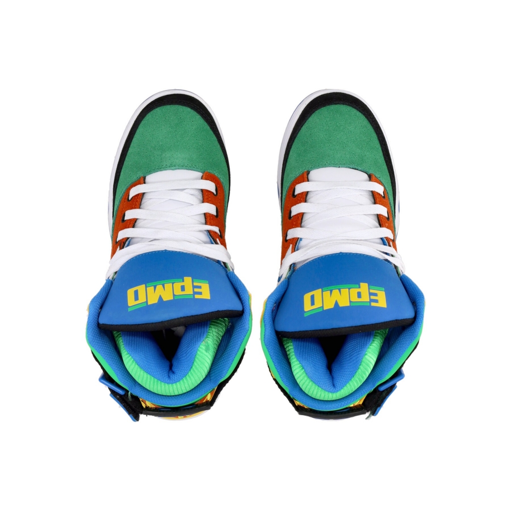 scarpa basket uomo ewing 33 hi x epmd GREEN/BLACK/LEMON