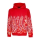 felpa leggera cappuccio uomo marble hoodie RED