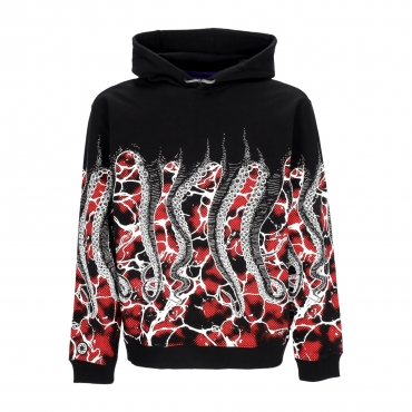 felpa leggera cappuccio uomo marble hoodie BLACK