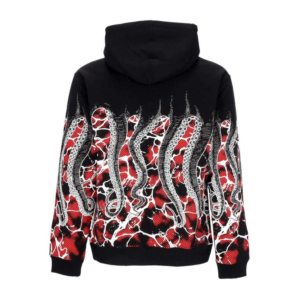 felpa leggera cappuccio uomo marble hoodie BLACK