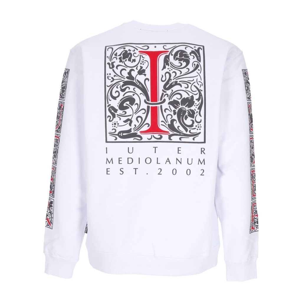 felpa leggera girocollo uomo mediolanum crewneck WHITE