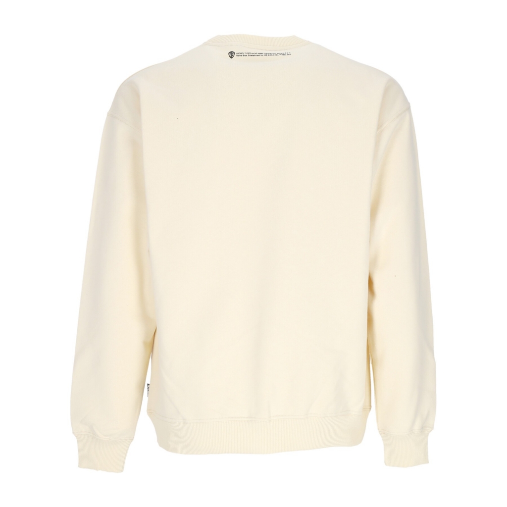 felpa leggera girocollo uomo cute crewneck x looney tunes CREAM