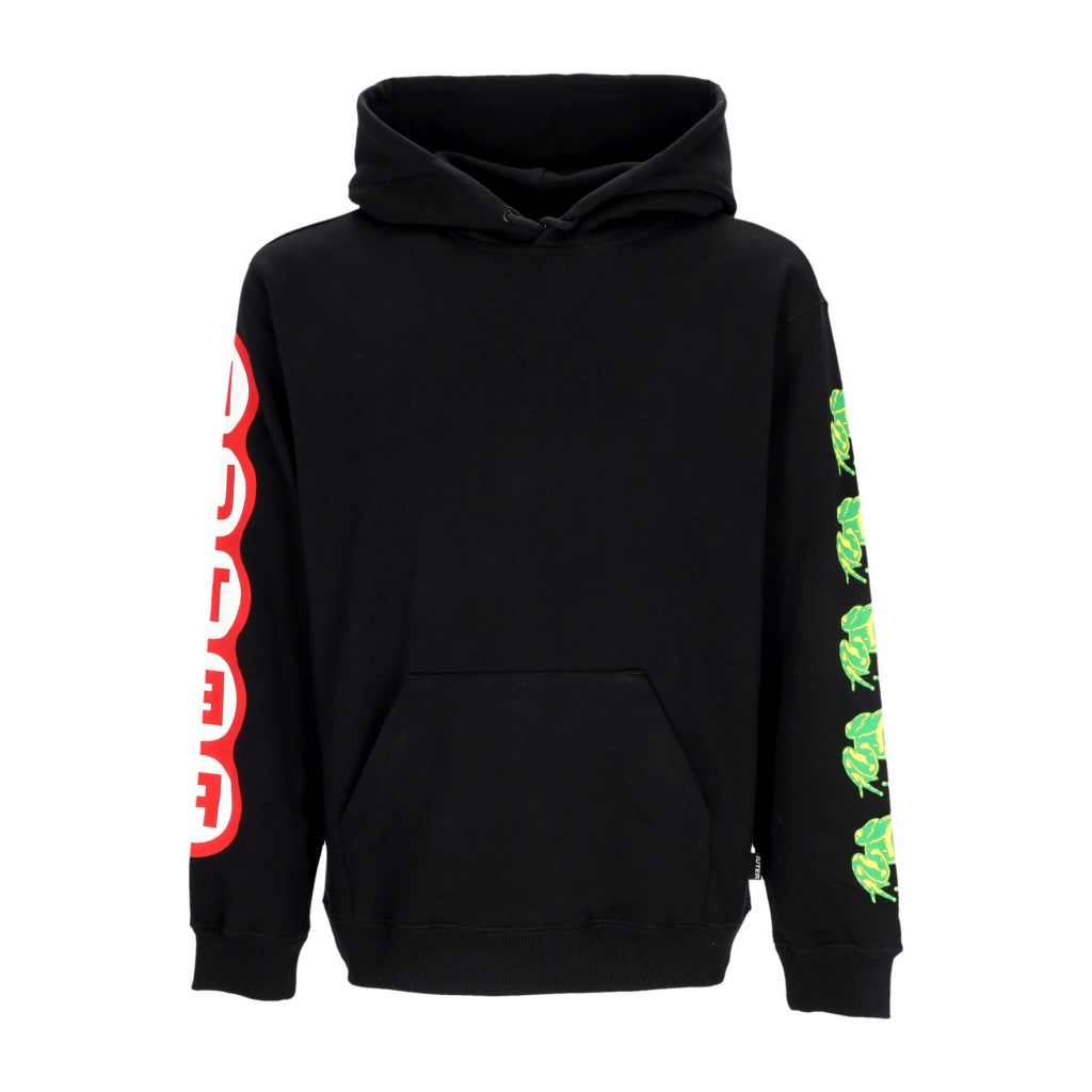 felpa leggera cappuccio uomo poison hoodie BLACK