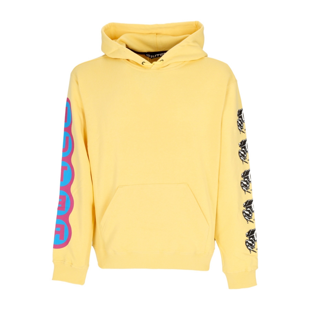 felpa leggera cappuccio uomo poison hoodie CANARY