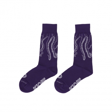 calza media uomo outline socks PURPLE/WHITE