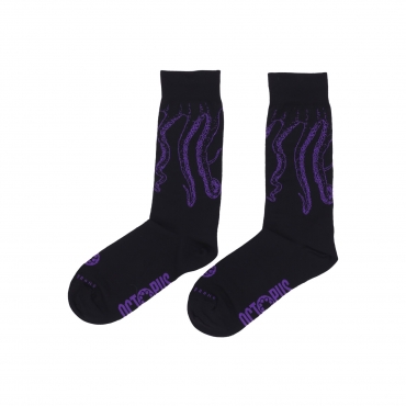 calza media uomo outline socks BLACK/PURPLE