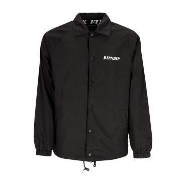 giacca coach jacket uomo fuckin fuck coaches jacket BLACK