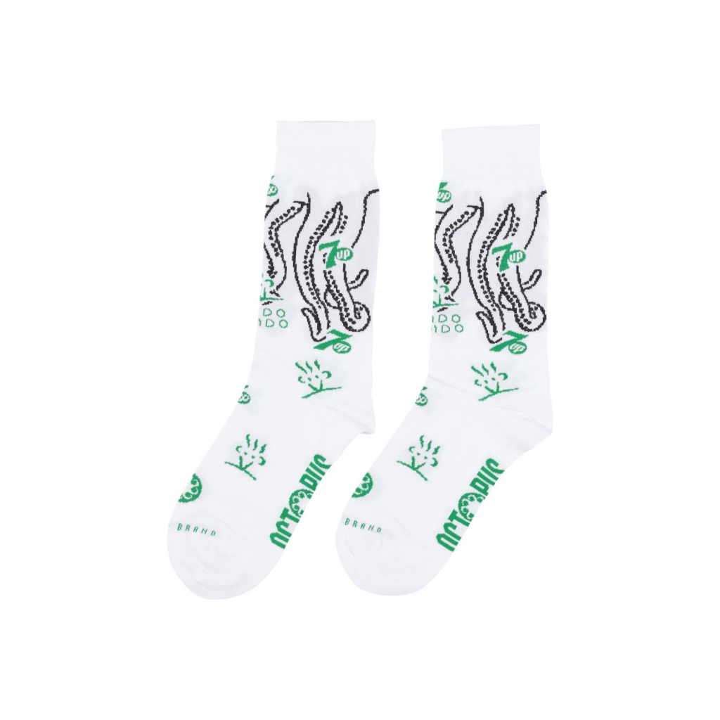 calza media uomo splashed socks x 7up WHITE