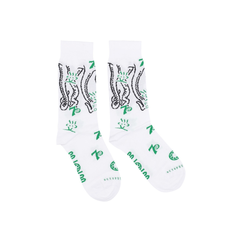 calza media uomo splashed socks x 7up WHITE